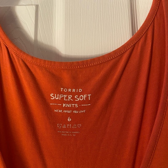 Orange torrid super soft blouse size 6 - Picture 4 of 4